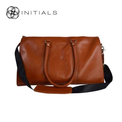 Travelling Bag Home Office Leather Cognac