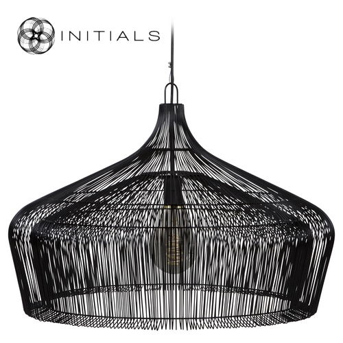Hanging Lamp Moire Factory Iron Wire Black