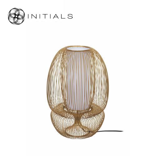 Table Lamp Oriental Bubble Straight Iron Wire Gold