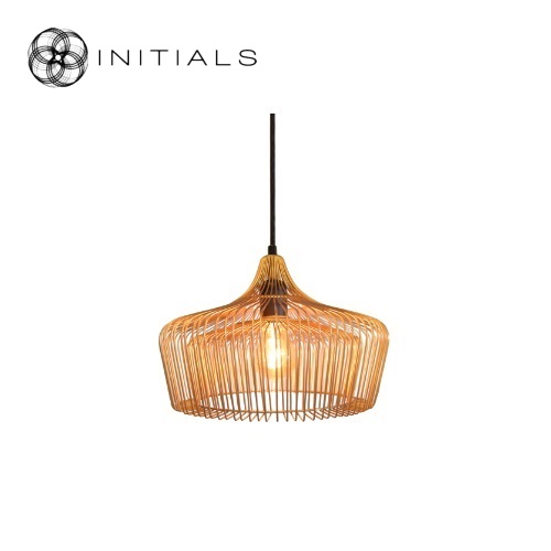 Hanging Lamp Small Moire Factory Iron Wire Gold
