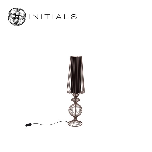 Floor Lamp Moire Classic Iron Wire Metallic Brown