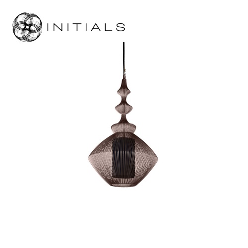 Hanging Lamp Oriental Eye Iron Wire Metallic Brown