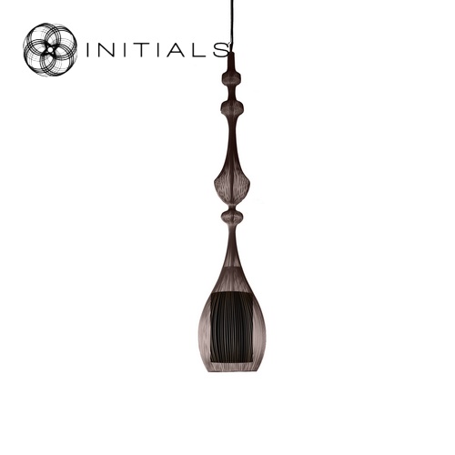 Hanging Lamp Oriental Tear Iron Wire Metallic Brown
