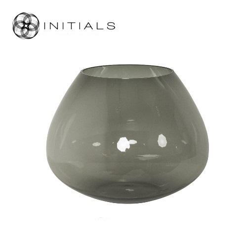 Vase | Candleholder Boudoir Bol Smoke Glass