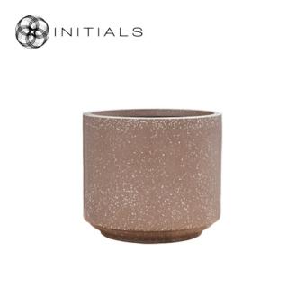 Pot Terrazzo Cylinder Mocha
