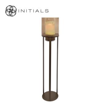 Hurricane Stand Open L Metallic Brown & Topaz Glass