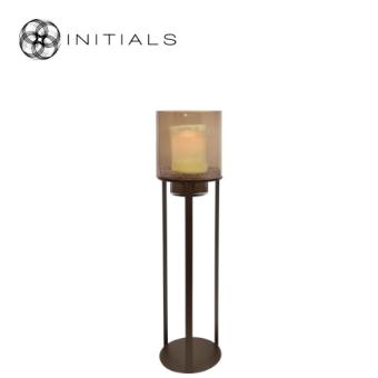 Hurricane Stand Open M Metallic Brown & Topaz Glass