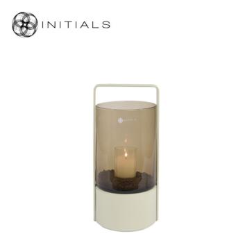 Stand Solid Handle Metal Ivory