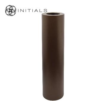 Stand Solid Metal Metallic Brown Round
