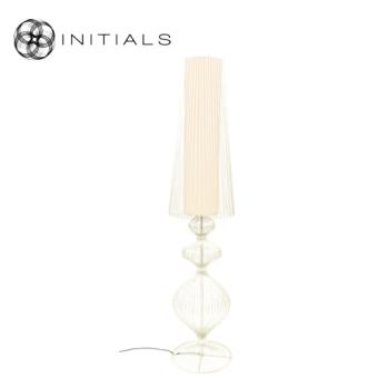 Floor Lamp Classic Iron Wire Riff White