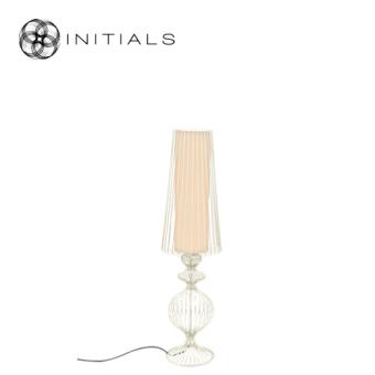 Floor Lamp Classic Iron Wire Riff White