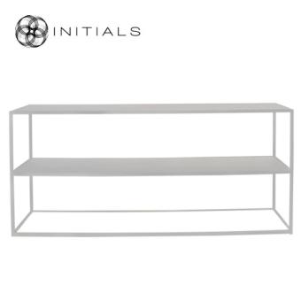 Storage Table 2 Metal Ivory