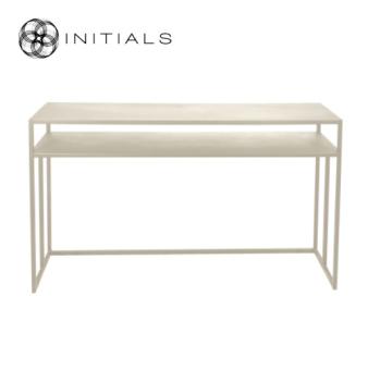 Desk | Side Table Broadway 2 Raw Iron Ivory