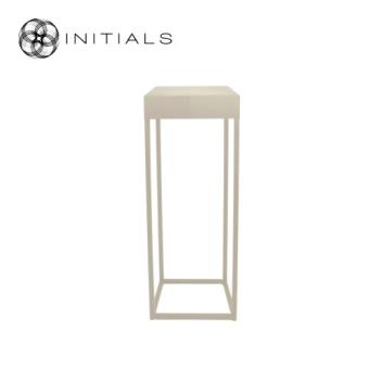 Flower Stand Metal Ivory