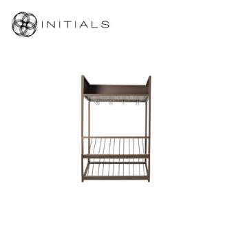 Cabinet Wine Raw Metal Metallic Brown