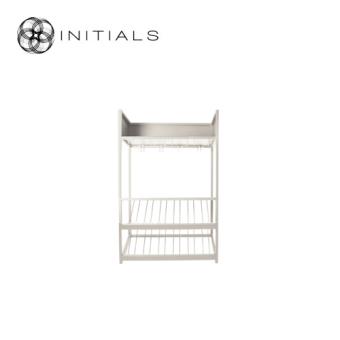 Cabinet Wine Raw Metal Ivory