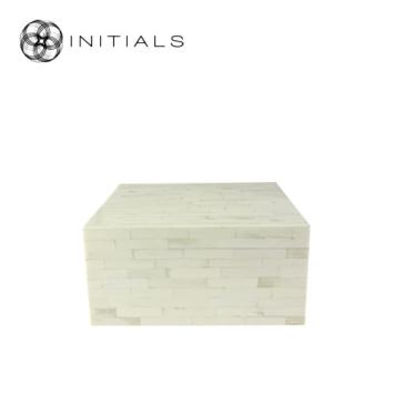 Decoration Box Stoneware White