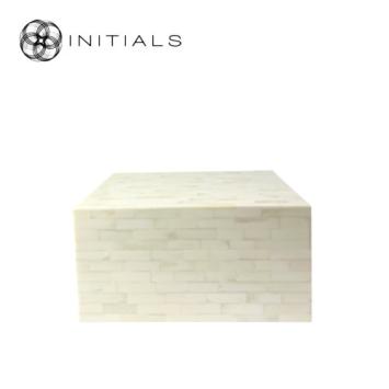 Decoration Box Stoneware White