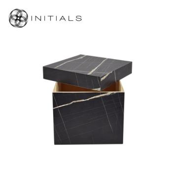 Decoration Box Modern Vivre Marble Laminate Black