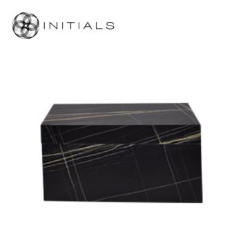 Decoration Box Modern Vivre Marble Laminate Black