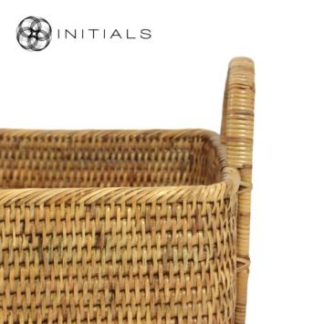 Set 2 pieces - Basket Nature Osier Royal Burma Rattan Natural