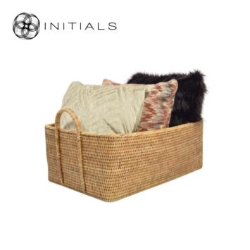 Set 2 pieces - Basket Nature Osier Royal Burma Rattan Natural