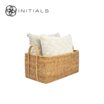 Set 2 pieces - Basket Nature Osier Royal Burma Rattan Natural