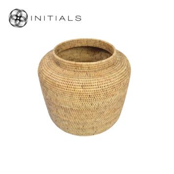 Pot Nature Osier Planter Burma Rattan Natural