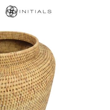 Pot Nature Osier Planter Burma Rattan Natural