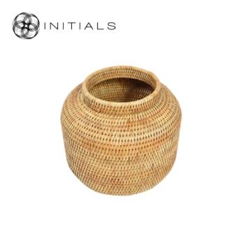 Pot Nature Osier Planter Burma Rattan Natural