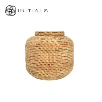 Pot Nature Osier Planter Burma Rattan Natural