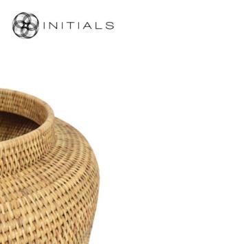 Pot Nature Osier Planter Burma Rattan Natural