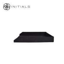Home Office Cuir Paper Tray A4 Leather Black