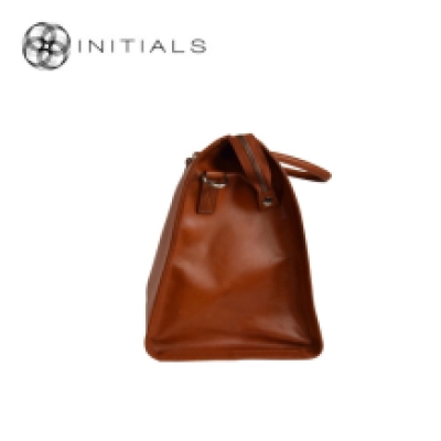 Home Office Cuir Travelling Bag Leather Cognac