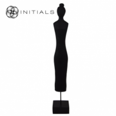 Female Sculpture Mango Wood Black
