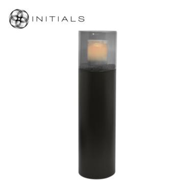 190-311-031 Hurricane Stand Solid L Matt Black & Smoke Glass
