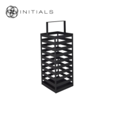 Lantern Boîte Raw Iron Black High