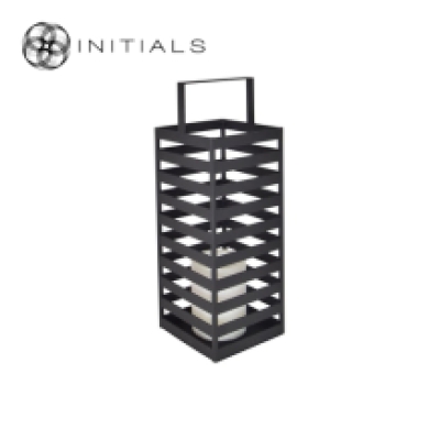Lantern Boîte Raw Iron Black High