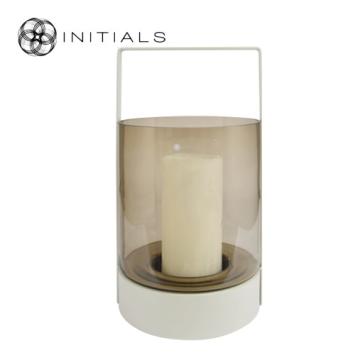 Stand Solid Handle Metal Ivory