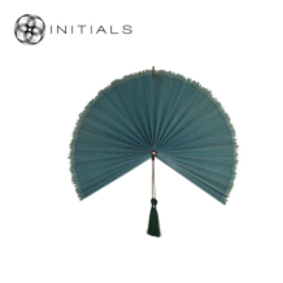 Walldecoration Fan Mural Bamboo Green Small