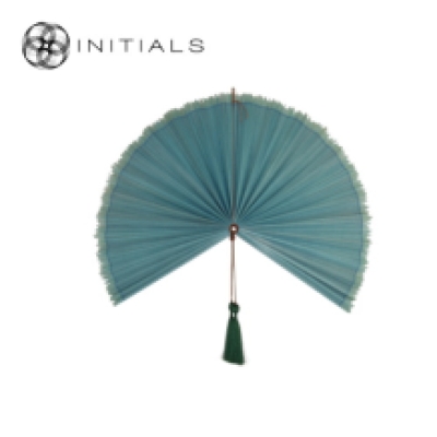 Walldecoration Fan Mural Bamboo Green Small