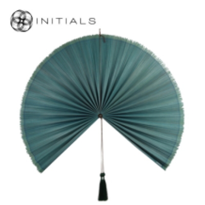 Walldecoration Fan Mural Bamboo Green Large