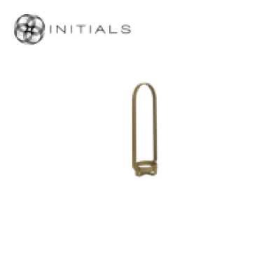 Frame Candleholder Bridge Raw Iron Gold Round
