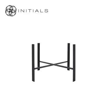 Frame Holder Bridge Raw Iron Black Round