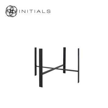 Frame Holder Bridge Raw Iron Black Round