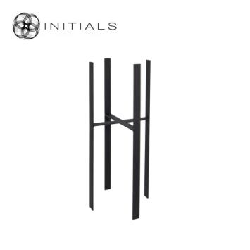 Frame Holder Bridge Raw Iron Black Round