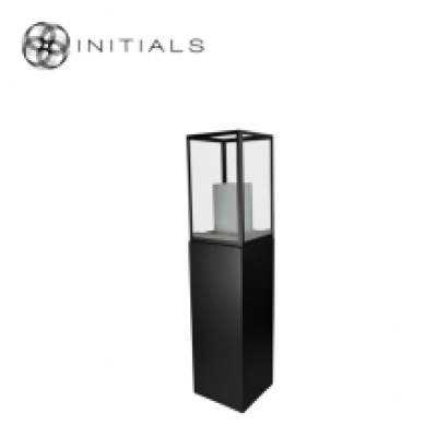 Display Pillar L Matt Black & Showcase 30 Clear