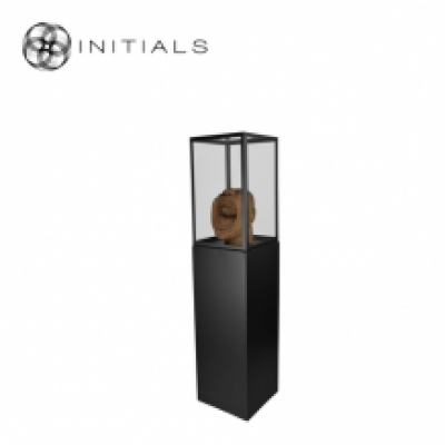 Display Pillar L Matt Black & Showcase 30 Clear