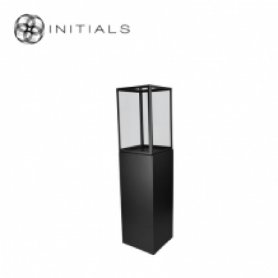 Display Pillar L Matt Black & Showcase 30 Clear