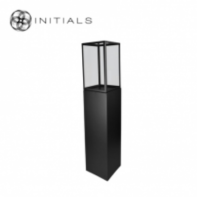 Display Pillar XL Matt Black & Showcase 30 Clear